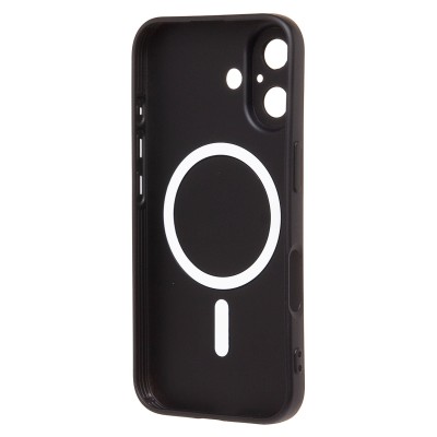Чехол-накладка для Apple iPhone 16 (черный) - SM020 Matte SafeMag