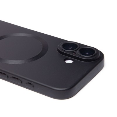 Чехол-накладка для Apple iPhone 16 (черный) - SM020 Matte SafeMag