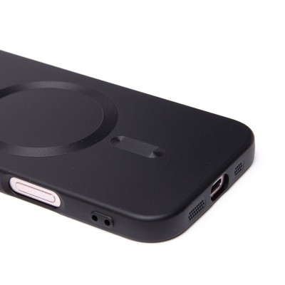 Чехол-накладка для Apple iPhone 16 (черный) - SM020 Matte SafeMag