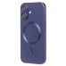 Чехол-накладка для Apple iPhone 16 (темно-синий) - SM020 Matte SafeMag