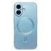 Чехол-накладка для Apple iPhone 16 (голубой) - SM020 Matte SafeMag