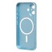 Чехол-накладка для Apple iPhone 16 (голубой) - SM020 Matte SafeMag