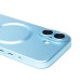 Чехол-накладка для Apple iPhone 16 (голубой) - SM020 Matte SafeMag