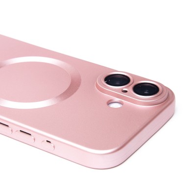 Чехол-накладка для Apple iPhone 16 (светло-розовый) - SM020 Matte SafeMag