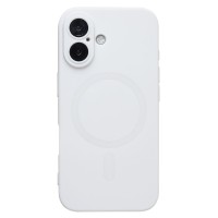 Чехол-накладка для Apple iPhone 16 (белый) - SM020 Matte SafeMag