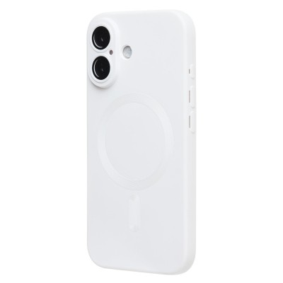 Чехол-накладка для Apple iPhone 16 (белый) - SM020 Matte SafeMag