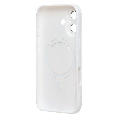 Чехол-накладка для Apple iPhone 16 (белый) - SM020 Matte SafeMag