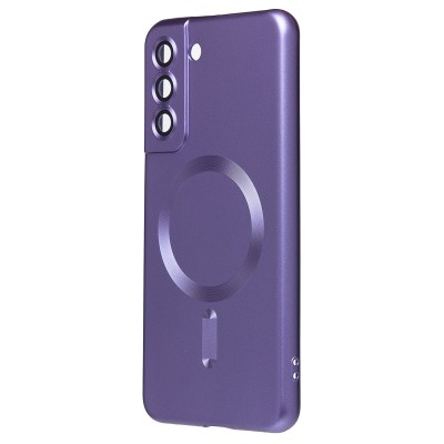 Чехол-накладка для Samsung Galaxy S21 FE (сиреневый) - SM020 Matte SafeMag