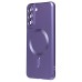 Чехол-накладка для Samsung Galaxy S21 FE (сиреневый) - SM020 Matte SafeMag