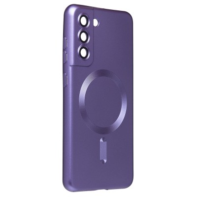 Чехол-накладка для Samsung Galaxy S21 FE (сиреневый) - SM020 Matte SafeMag