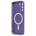 Чехол-накладка для Samsung Galaxy S21 FE (сиреневый) - SM020 Matte SafeMag