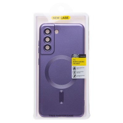 Чехол-накладка для Samsung Galaxy S21 FE (сиреневый) - SM020 Matte SafeMag