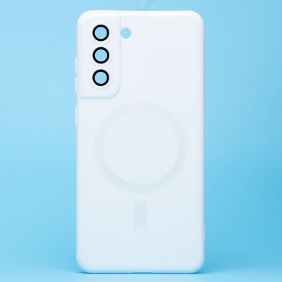 Чехол-накладка для Samsung Galaxy S21 FE (белый) - SM020 Matte SafeMag