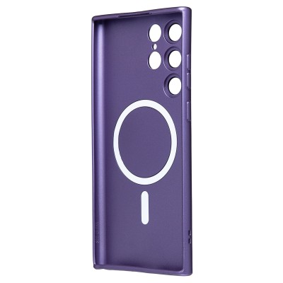 Чехол-накладка для Samsung Galaxy S22 Ultra (сиреневый) - SM020 Matte SafeMag