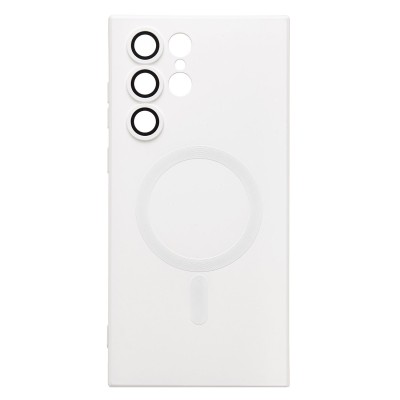 Чехол-накладка для Samsung Galaxy S22 Ultra (белый) - SM020 Matte SafeMag