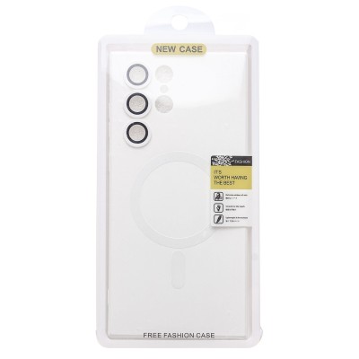 Чехол-накладка для Samsung Galaxy S22 Ultra (белый) - SM020 Matte SafeMag