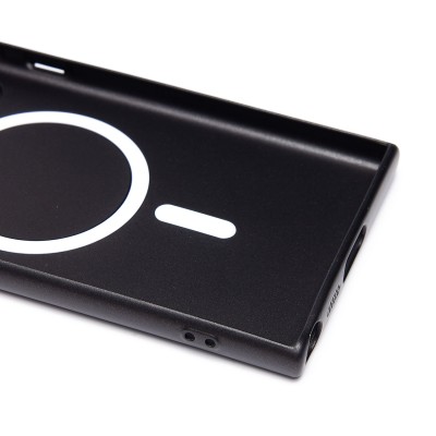 Чехол-накладка для Samsung Galaxy S23 Ultra (черный) - SM020 Matte SafeMag