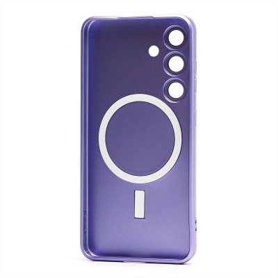 Чехол-накладка для Samsung Galaxy S24 (сиреневый) - SM020 Matte SafeMag
