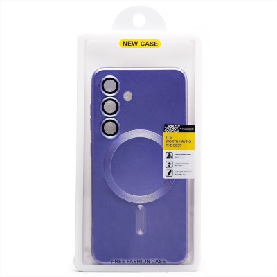 Чехол-накладка для Samsung Galaxy S24 (сиреневый) - SM020 Matte SafeMag