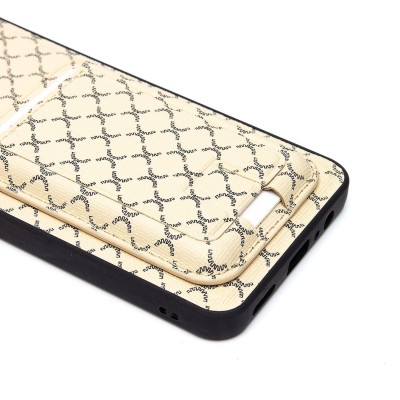 Чехол-накладка для Honor X7a (белый) - SM022 c картхолдером