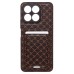 Чехол-накладка для Honor X8a (кофейный) - SM022 c картхолдером