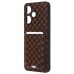 Чехол-накладка для Infinix Hot 30i (кофейный) - SM022 c картхолдером