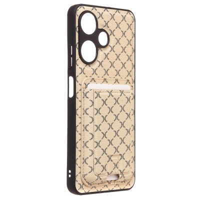 Чехол-накладка для Infinix Hot 30i (белый) - SM022 c картхолдером Чехол-накладка для Infinix Hot 30i (белый) - SM022 c картхолдером