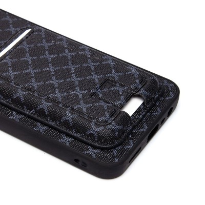 Чехол-накладка для Realme C30 (черный) - SM022 c картхолдером