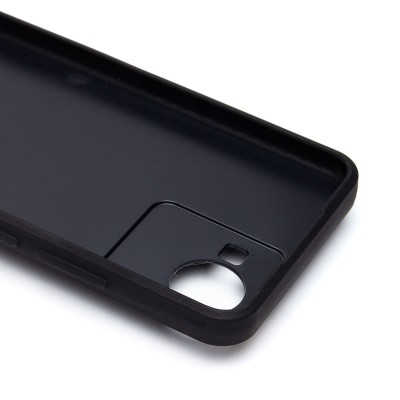 Чехол-накладка для Realme C30 (черный) - SM022 c картхолдером