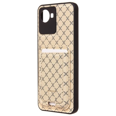 Чехол-накладка для Realme C30 (белый) - SM022 c картхолдером Чехол-накладка для Realme C30 (белый) - SM022 c картхолдером