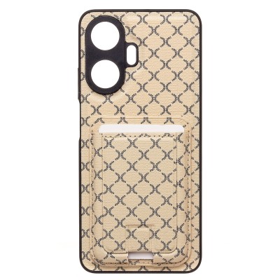 Чехол-накладка для Realme C55 (белый) - SM022 c картхолдером Чехол-накладка для Realme C55 (белый) - SM022 c картхолдером