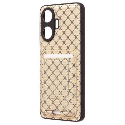 Чехол-накладка для Realme C55 (белый) - SM022 c картхолдером Чехол-накладка для Realme C55 (белый) - SM022 c картхолдером