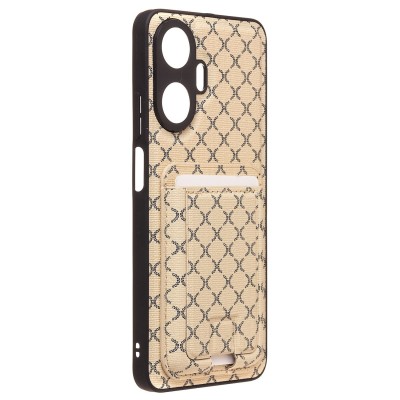 Чехол-накладка для Realme C55 (белый) - SM022 c картхолдером Чехол-накладка для Realme C55 (белый) - SM022 c картхолдером