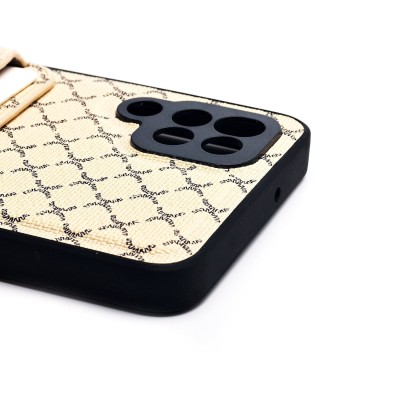 Чехол-накладка для Samsung Galaxy A12 (белый) - SM022 c картхолдером