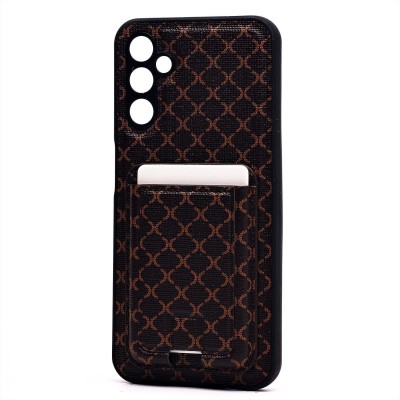 Чехол-накладка для Samsung Galaxy A14 4G (кофейный) - SM022 c картхолдером Чехол-накладка для Samsung Galaxy A14 4G (кофейный) - SM022 c картхолдером