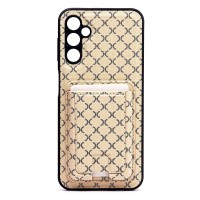 Чехол-накладка для Samsung Galaxy A14 4G (белый) - SM022 c картхолдером