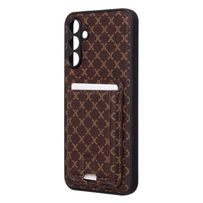 Чехол-накладка для Samsung Galaxy A15 5G (кофейный) - SM022 c картхолдером