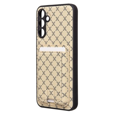 Чехол-накладка для Samsung Galaxy A15 5G (белый) - SM022 c картхолдером