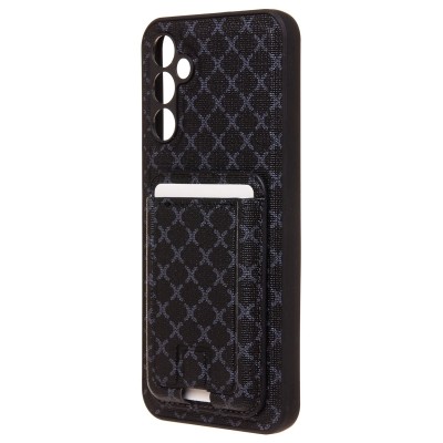 Чехол-накладка для Samsung Galaxy A24 4G (черный) - SM022 c картхолдером