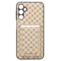 Чехол-накладка для Samsung Galaxy A24 4G (белый) - SM022 c картхолдером