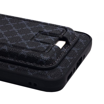 Чехол-накладка для Samsung Galaxy A34 (черный) - SM022 c картхолдером