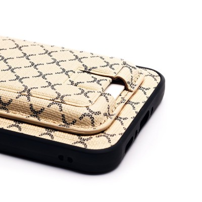 Чехол-накладка для Samsung Galaxy A34 (белый) - SM022 c картхолдером