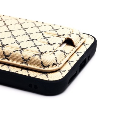 Чехол-накладка для Samsung Galaxy A54 (белый) - SM022 c картхолдером