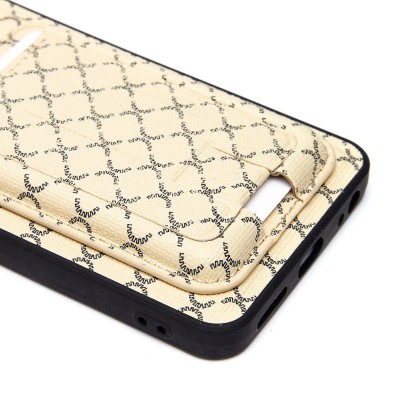 Чехол-накладка для Tecno Pop 8 (белый) - SM022 c картхолдером