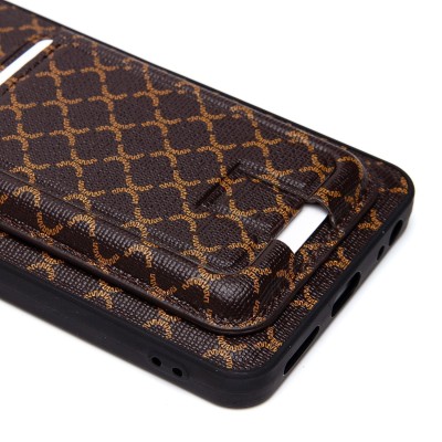 Чехол-накладка для Tecno Spark 20/Spark 20C (кофейный) - SM022 c картхолдером Чехол-накладка для Tecno Spark 20/Spark 20C (кофейный) - SM022 c картхолдером