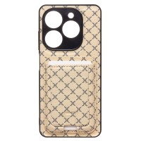 Чехол-накладка для Tecno Spark 20/Spark 20C (белый) - SM022 c картхолдером