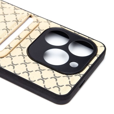 Чехол-накладка для Tecno Spark 20/Spark 20C (белый) - SM022 c картхолдером Чехол-накладка для Tecno Spark 20/Spark 20C (белый) - SM022 c картхолдером