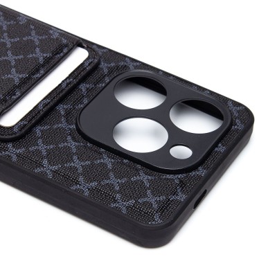 Чехол-накладка для Tecno Spark Go 2024 (черный) - SM022 c картхолдером