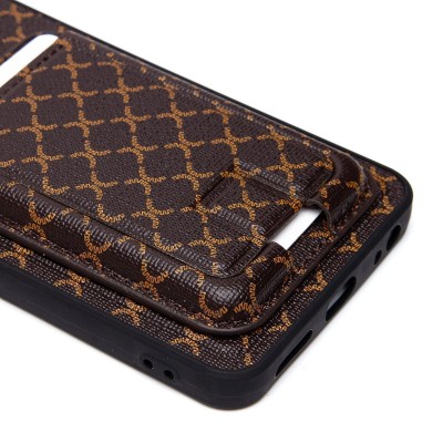 Чехол-накладка для Tecno Spark Go 2024 (кофейный) - SM022 c картхолдером