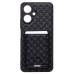 Чехол-накладка для Xiaomi Poco M6 5G (черный) - SM022 c картхолдером